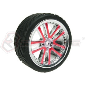 3Racing 5 Dual Spoke Roues Touring 1/10 24mm Noires x4