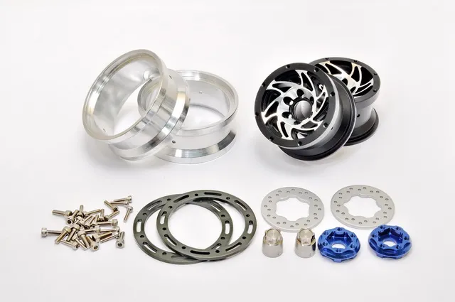 Hobao 230118B roues beadlock 1.9 alu noires set