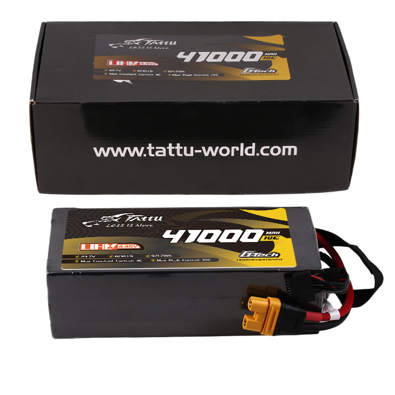 Tattu 41000mAh 6S 10C batterie UHV XT90S 23,7V