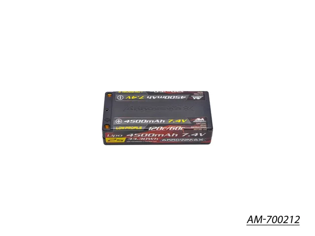 Arrowmax 2S LiPo batterie shorty 4500mAh 7.4V 60C