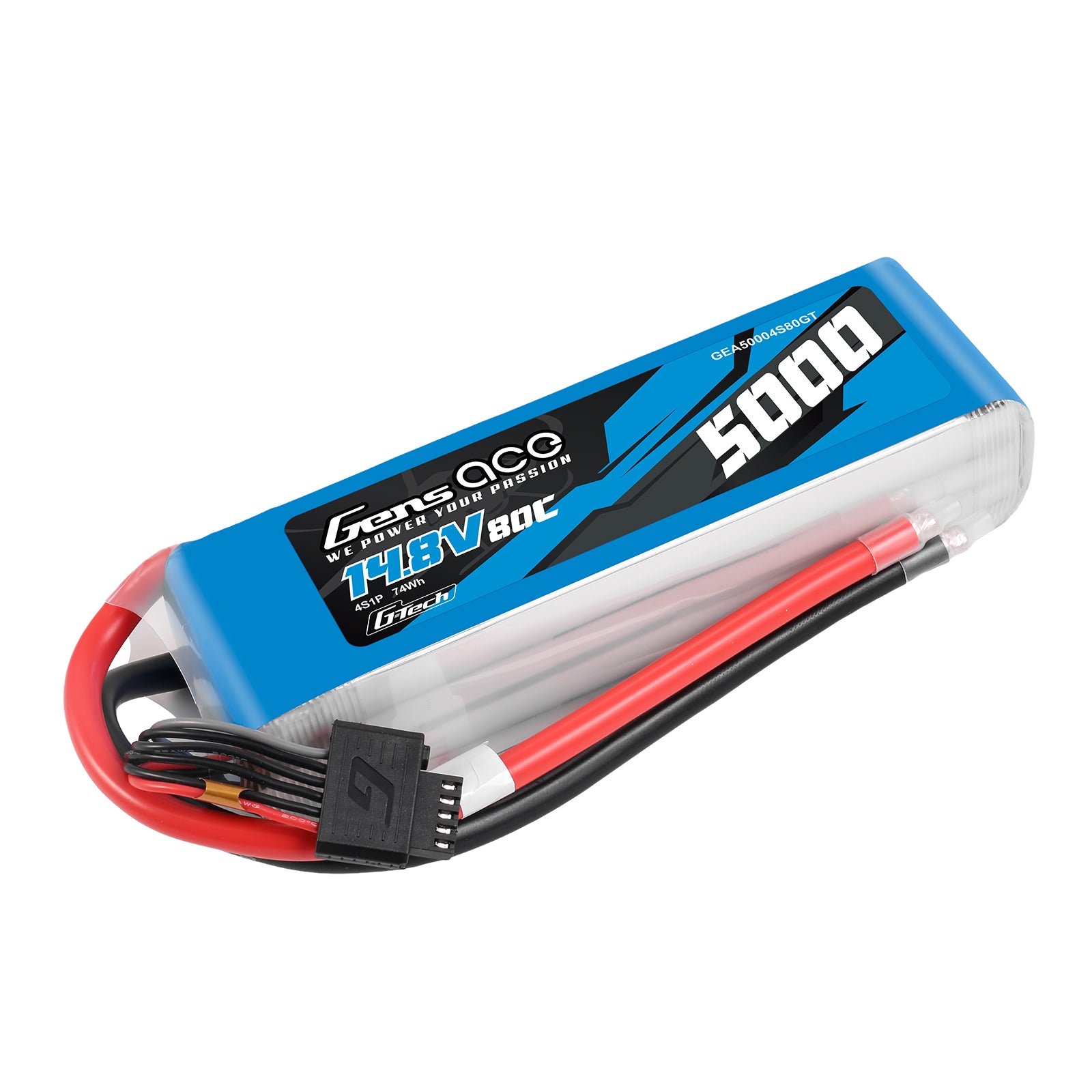Gens Ace 5000mAh 4S 80C batterie LiPo 14,8V F5B