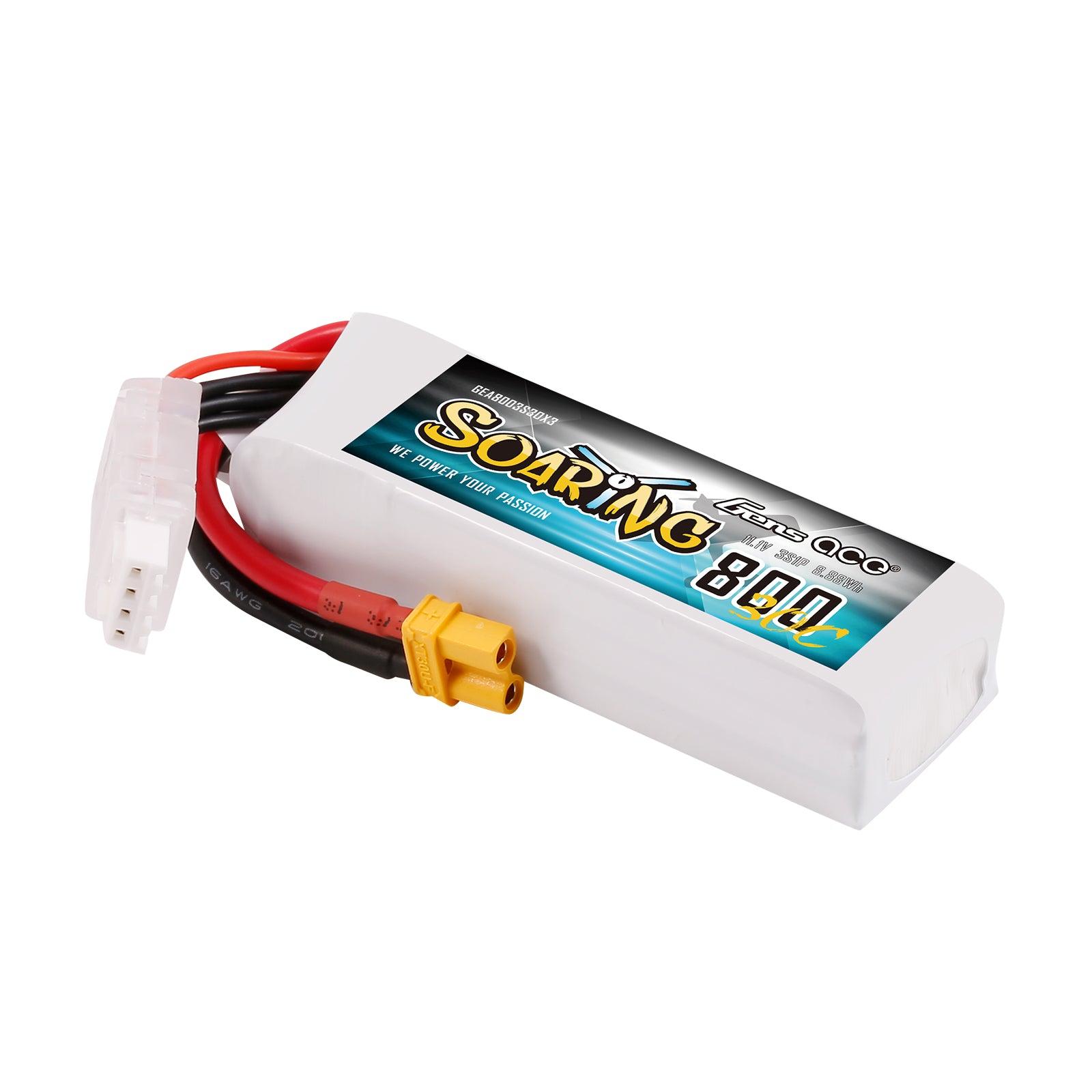 Gens Ace Air Classic 800mAh 3S batterie LiPo 30C XT30