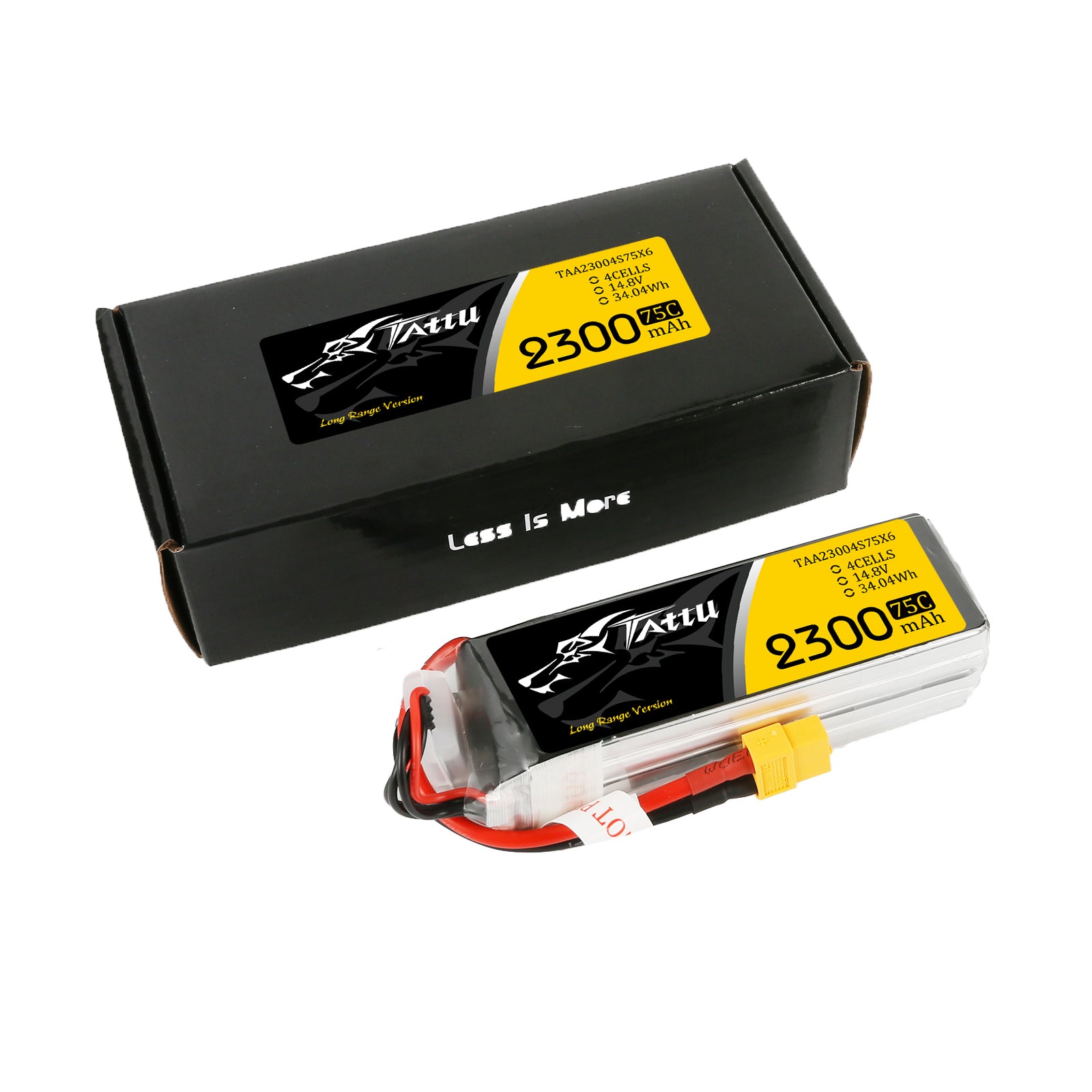 Gens Ace Tattu 2300mAh 4S 75C batterie LiPo XT60