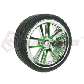 3Racing 5 Dual Spoke Roues Touring 1/10 24mm Noires x4