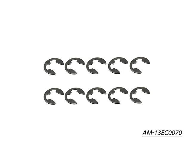 Arrowmax Accessories AM-13EC0070 E-Clip 7.0mm lot 10 acier