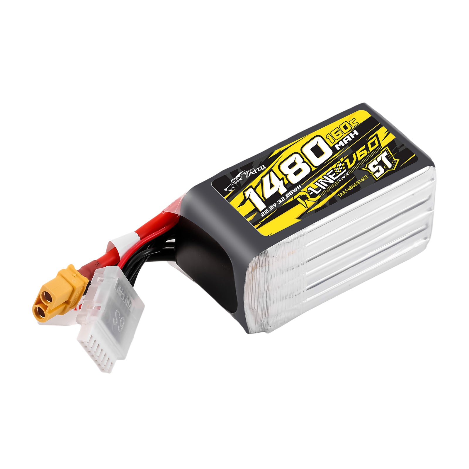 Tattu R-Line 1480mAh 6S batterie FPV 22.2V 160C ST XT60