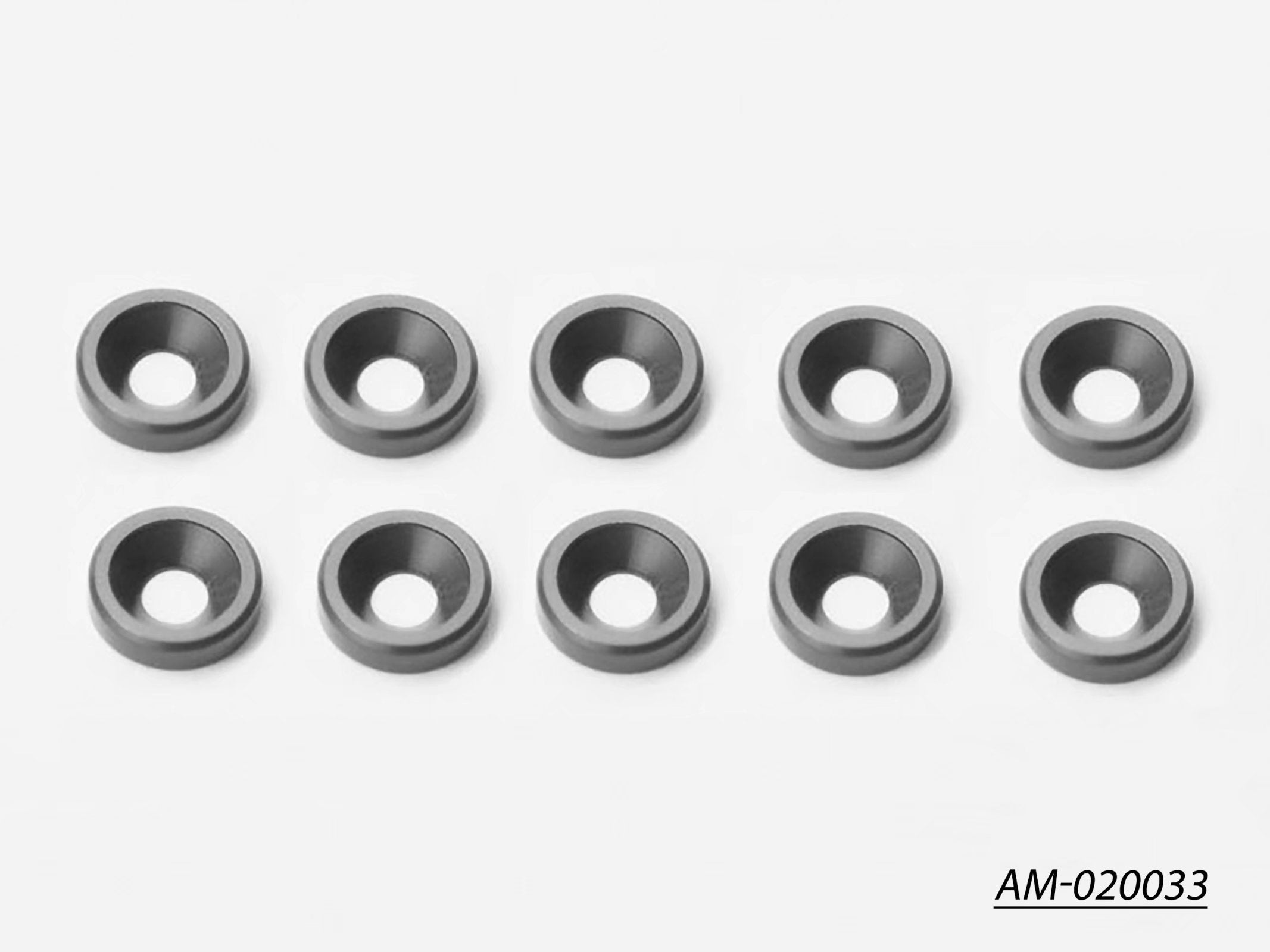 Arrowmax Rondelle Fraisée M3 Alu Grise x10 AM-020033