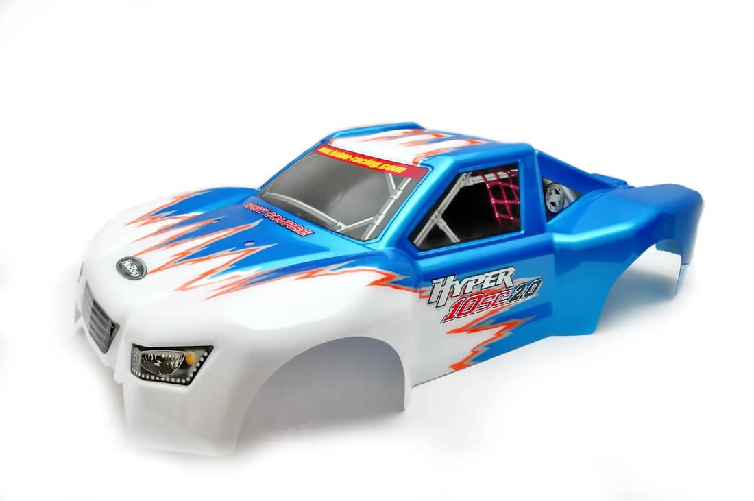 Hobao 11412 carrosserie SC2.0 RC bleu blanc imprimée