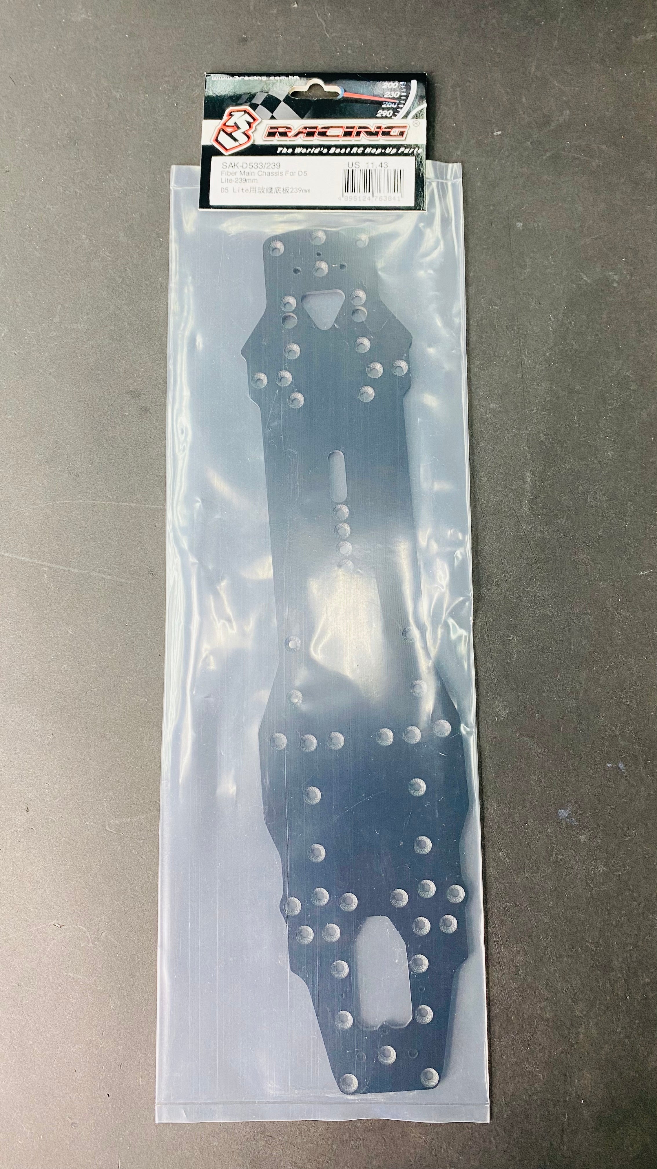 3Racing Sakura SAK-D533 châssis fibre D5 Lite Sport 210mm