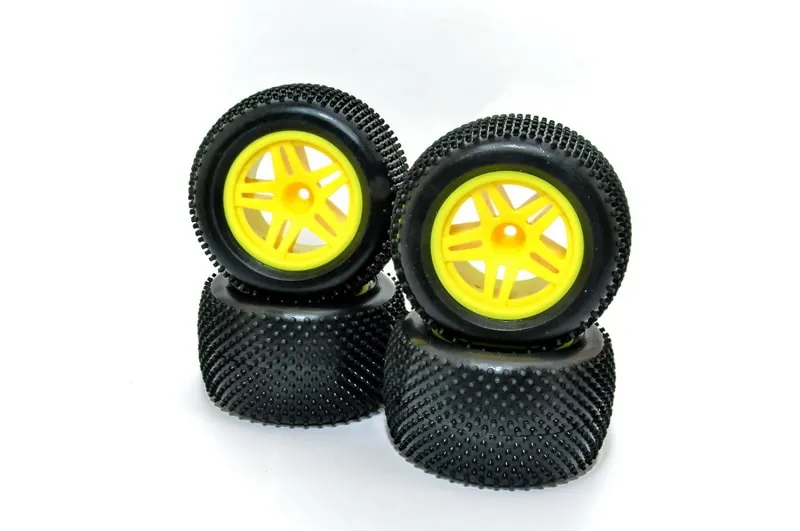 Hobao TT 2.0 11105Y pneus montés jantes jaunes