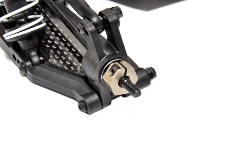 Hobao Upgrades OP1-0076 hexagone roue arrière alu +1mm TT 2.0