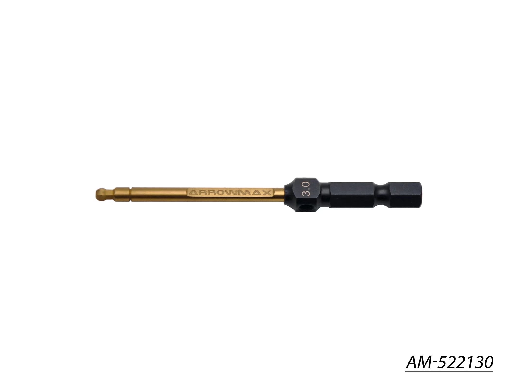 Arrowmax Accessories AM-522130 Embout Clé Hexa Boule 3,0x80 V2