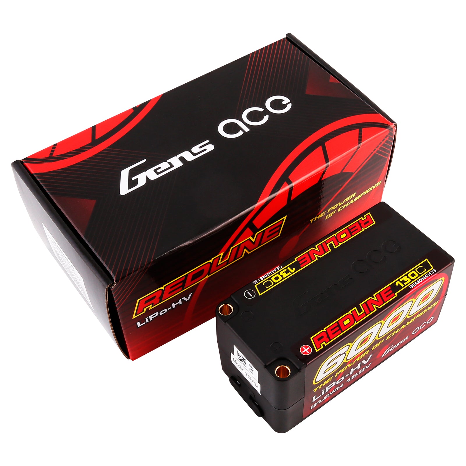 Gens Ace Redline 6000mAh 4S 130C batterie Shorty HV