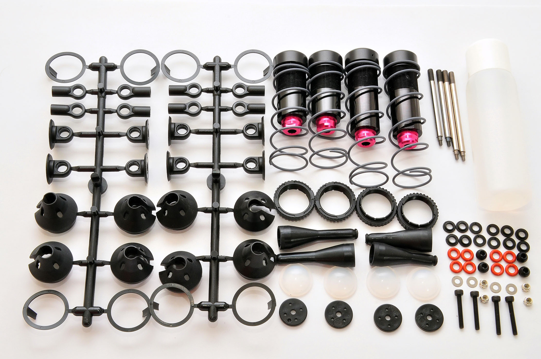 Hobao 90054 amortisseurs 17mm avant arrière kit 4 pièces