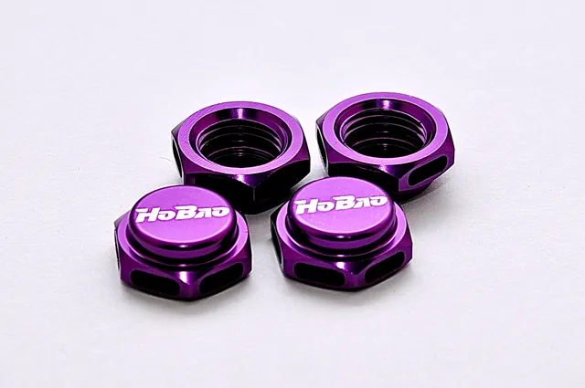 Hobao 87230P Écrous de Roue 17 mm Violets Lot de 4