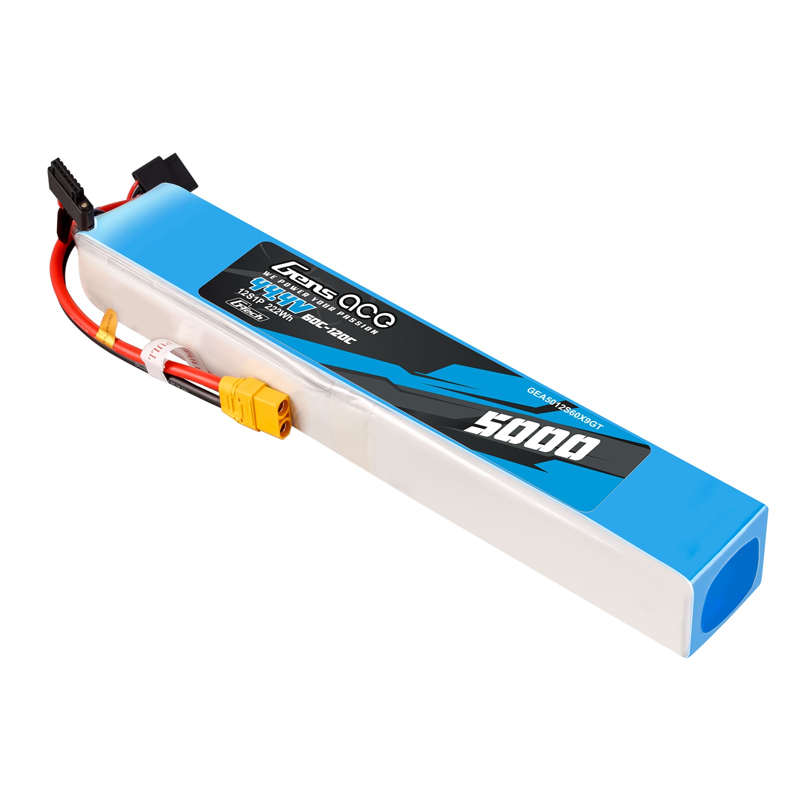 Gens Ace Air Classic 5000mAh 12S 60C batterie LiPo XT90
