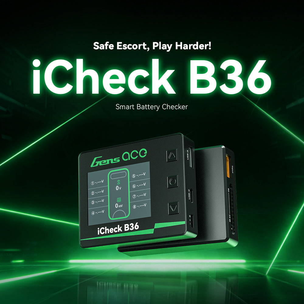 Gens Ace iCheck B36 testeur batterie LiPo 1-8S