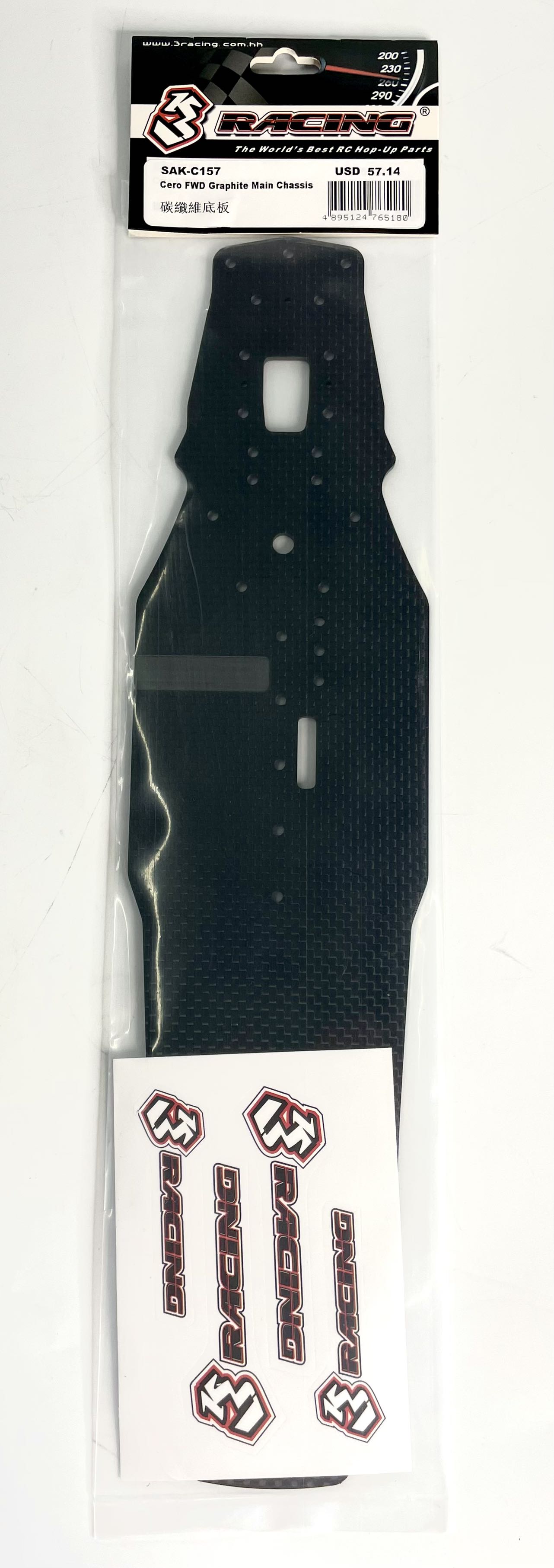 3Racing Cero SAK-C157 châssis graphite FWD