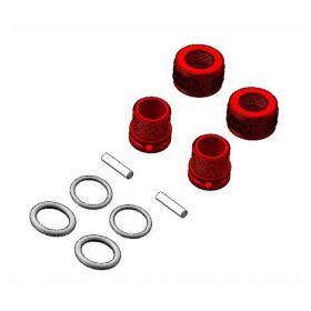 3RACING PARTS 3RAC-BP01 plot carrosserie réglable rouge