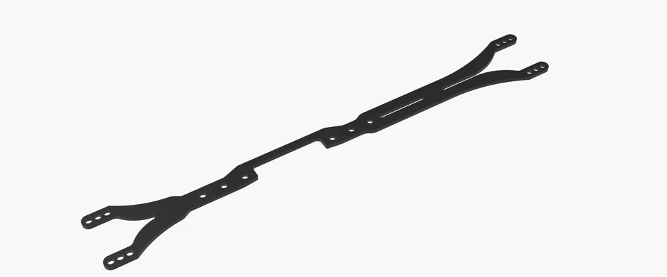 3Racing Cero SAK-C157C Platine Supérieure Fibre FWD Sport