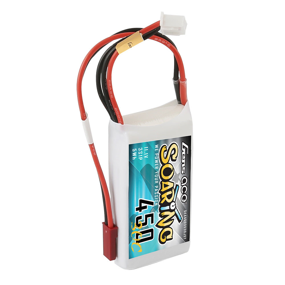 Gens Ace Air Classic 450mAh 3S batterie LiPo 30C JST