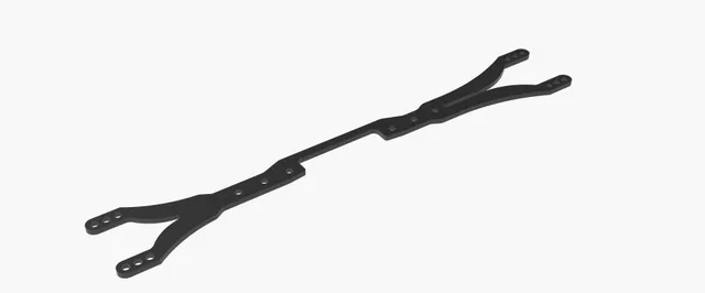3Racing Cero SAK-CM116 platine supérieure fibre Cero M FWD
