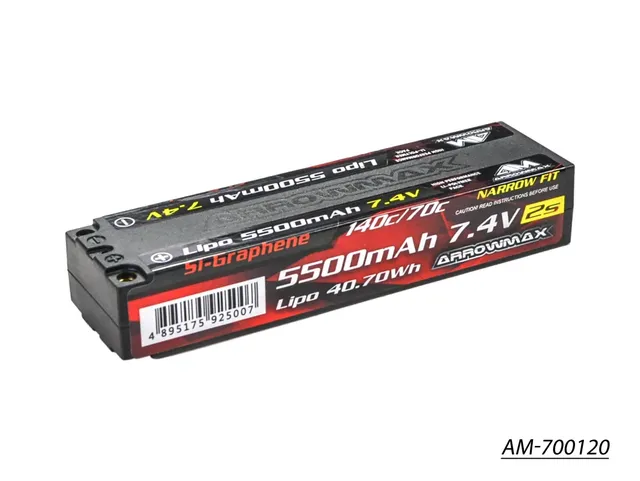Arrowmax 2S LiPo AM-700120 batterie 5500mAh 7.4V 70C
