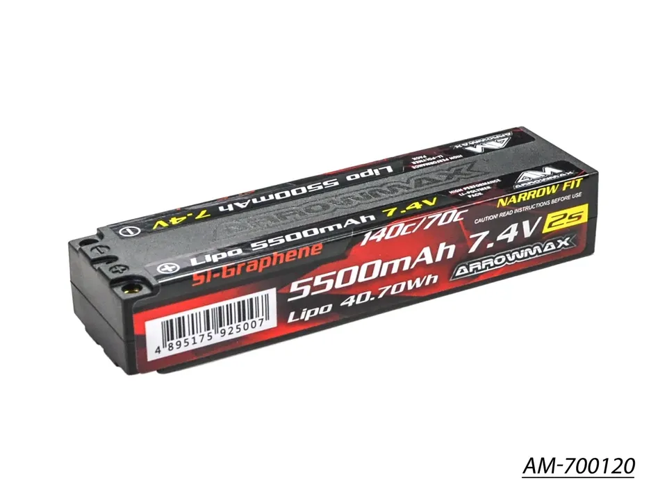 Arrowmax 2S LiPo AM-700120 batterie 5500mAh 7.4V 70C