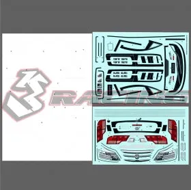 3Racing LBD-ALPB Stickers Masquage Toyota Alphard MK1 carrosserie