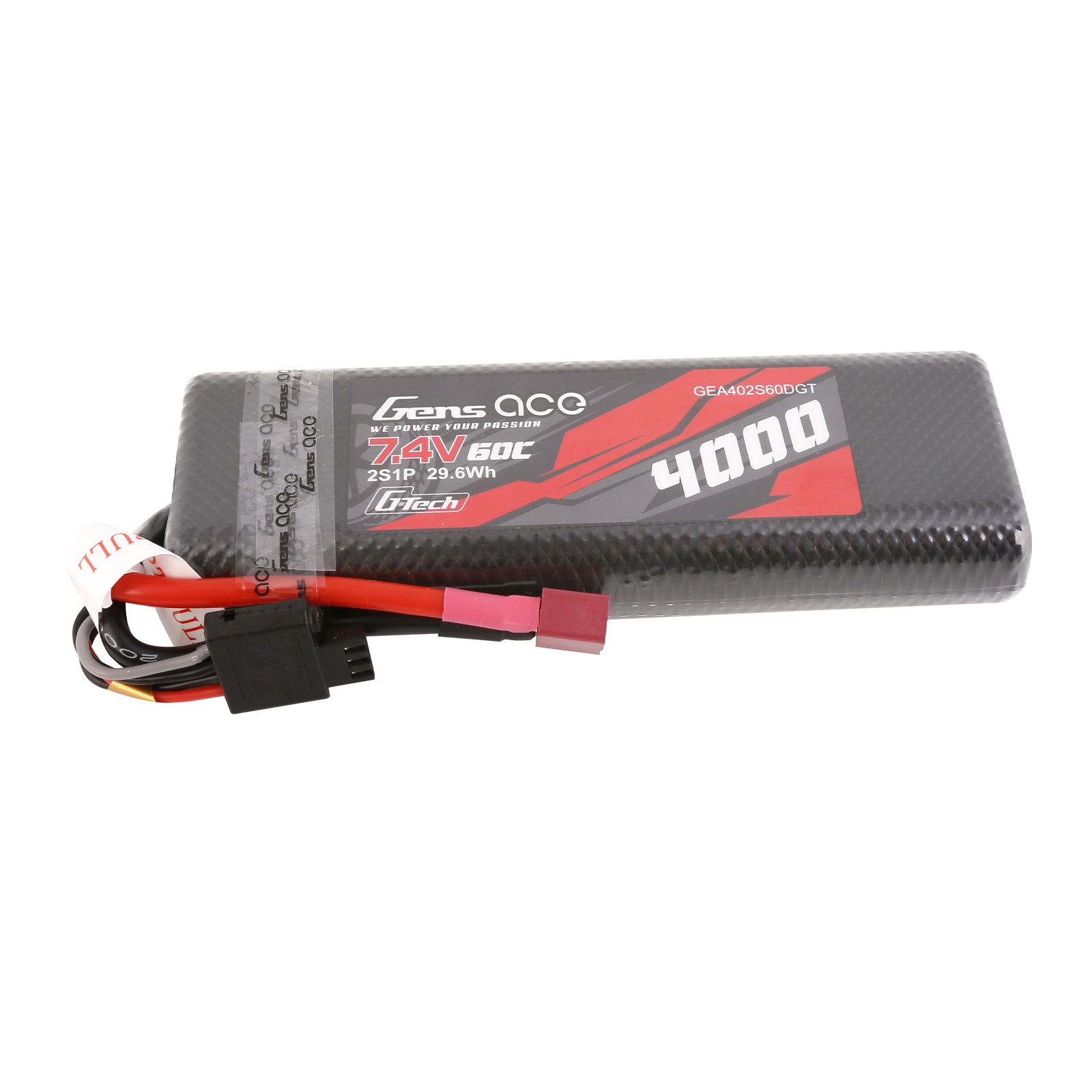 Gens Ace Classic 4000mAh 2S batterie hardcase Deans 60C