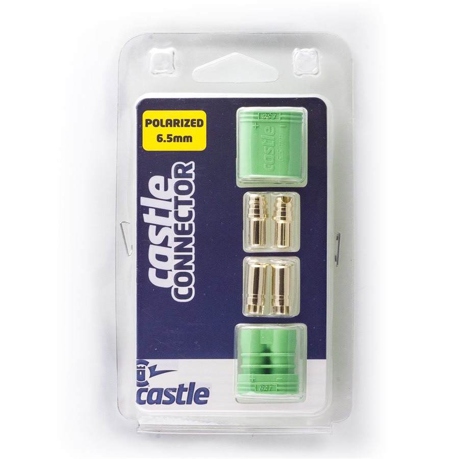 Castle Connecteurs 6.5mm polarisés pack mâle/femelle