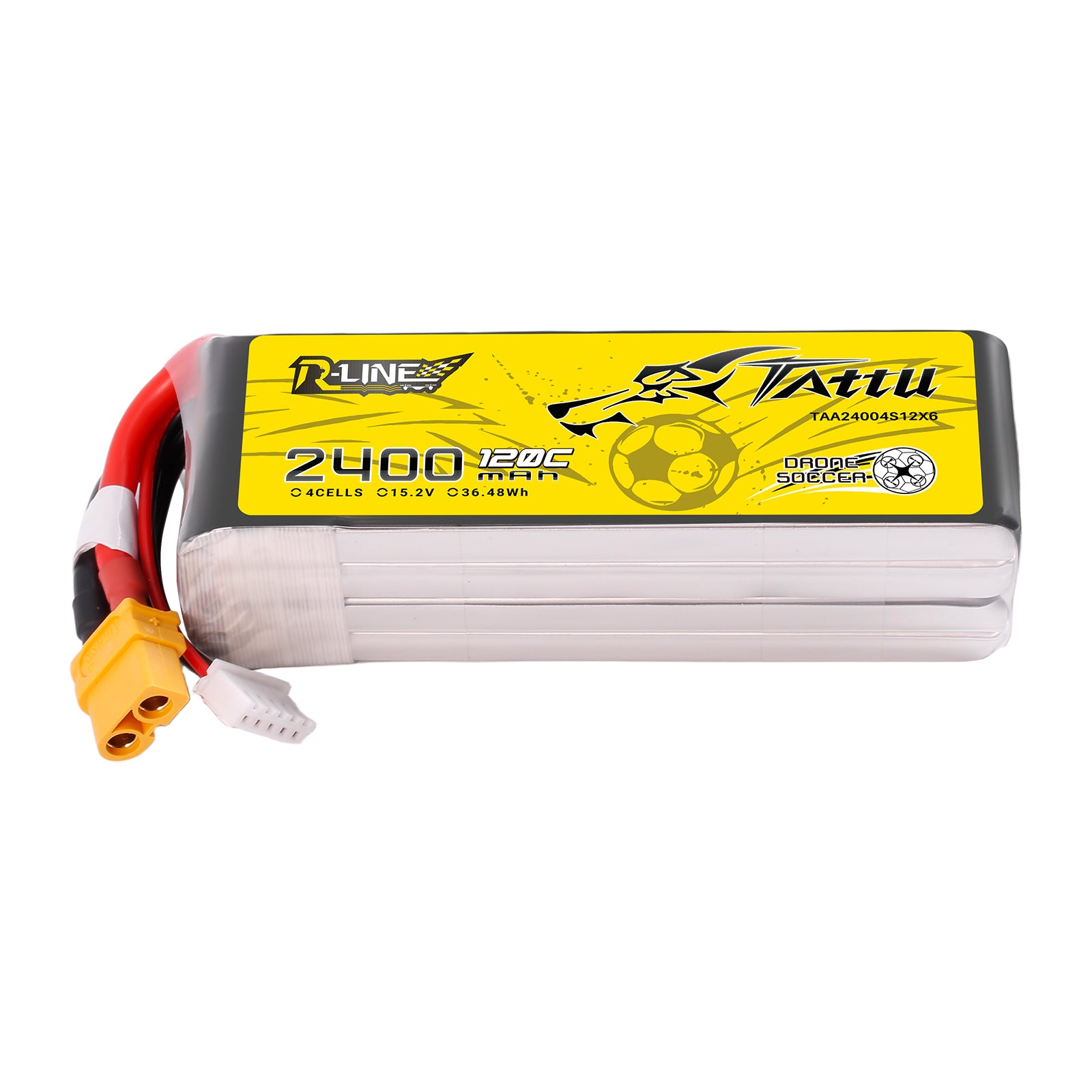 Tattu R-Line batterie lipo 2400mAh 4S HV XT60 120C