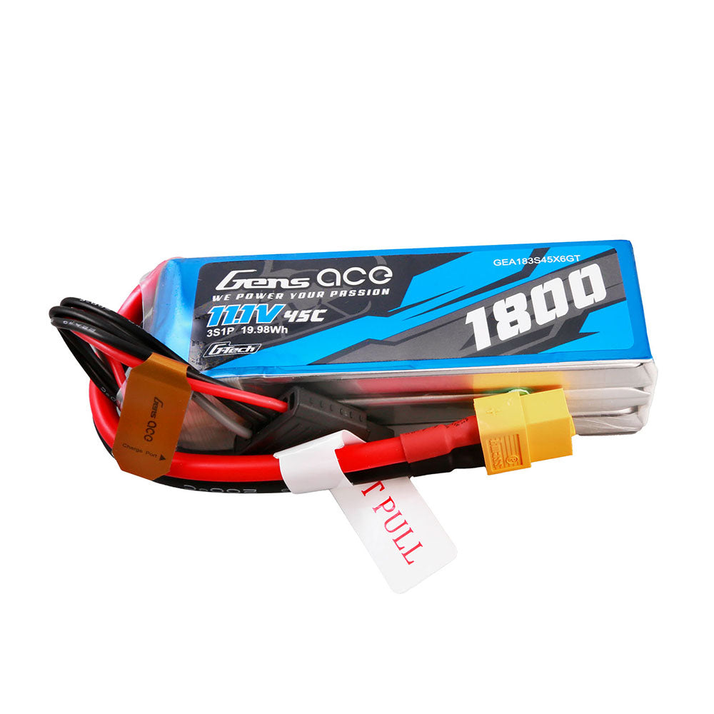 Gens Ace Car Classic 1800mAh 3S 45C Batterie Lipo 11.1V XT60