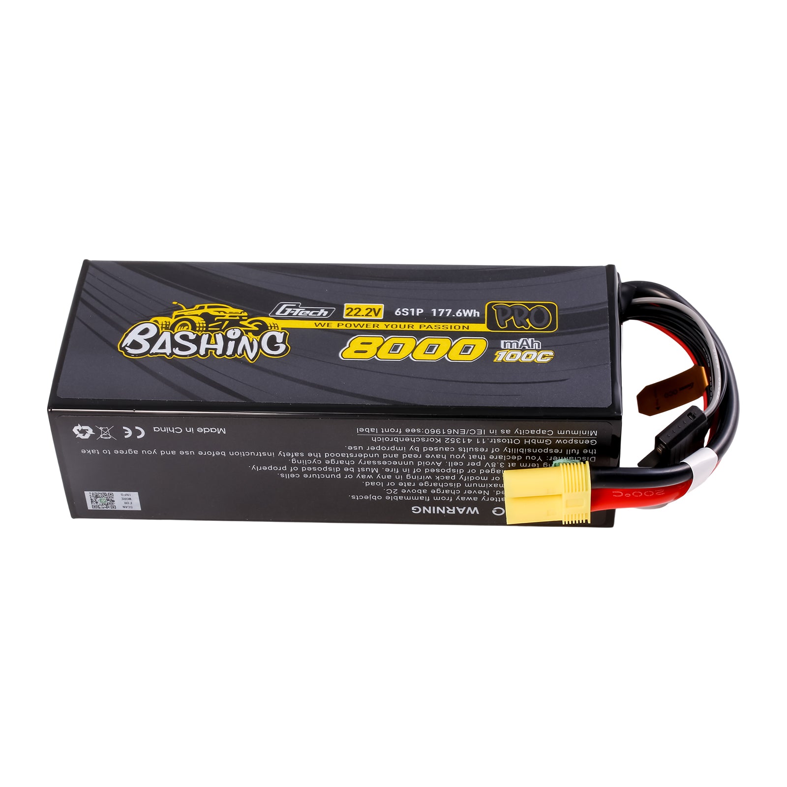 Gens Ace Bashing Pro 8000mAh 6S 100C batterie LiPo EC5