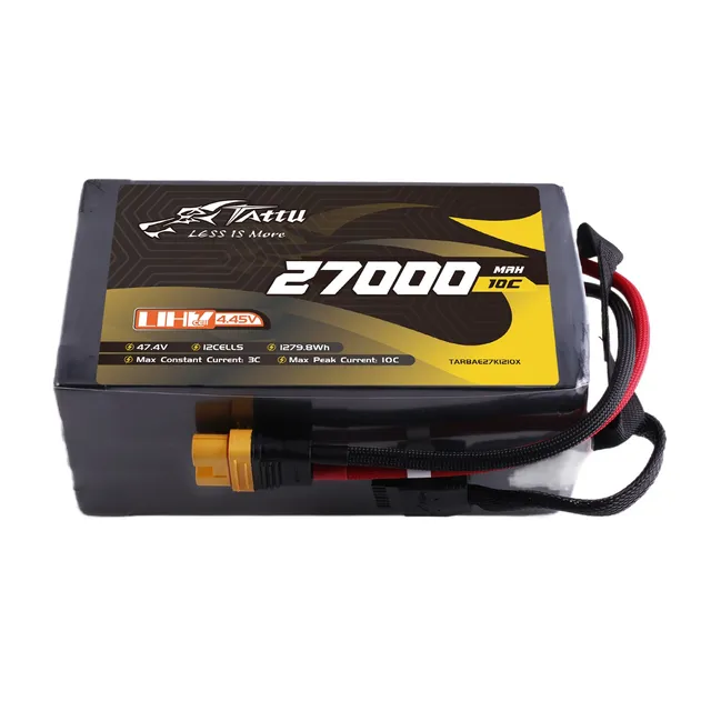 Tattu Ultra High Voltage batterie LiPo 12S 27000mAh AS150U-F